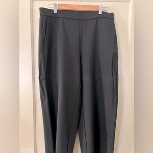 Eileen Fisher ponte wide leg ankle pants black large